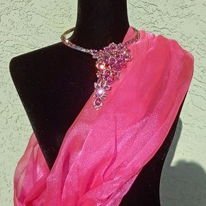 Hot Pink Statement Necklace